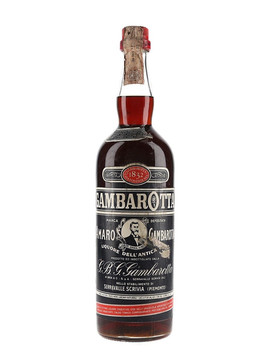 Gambarotta Amaro Bottled 1960s-1970s 100cl / 30%