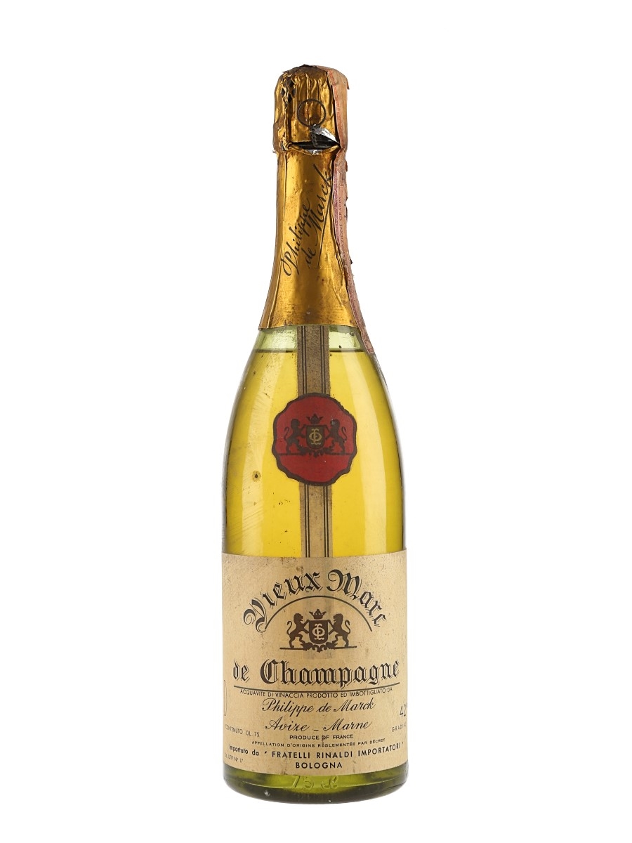 Philippe De Marck Vieux Marc De Champagne Bottled 1960s -1970s - Rinaldi 75cl / 42%
