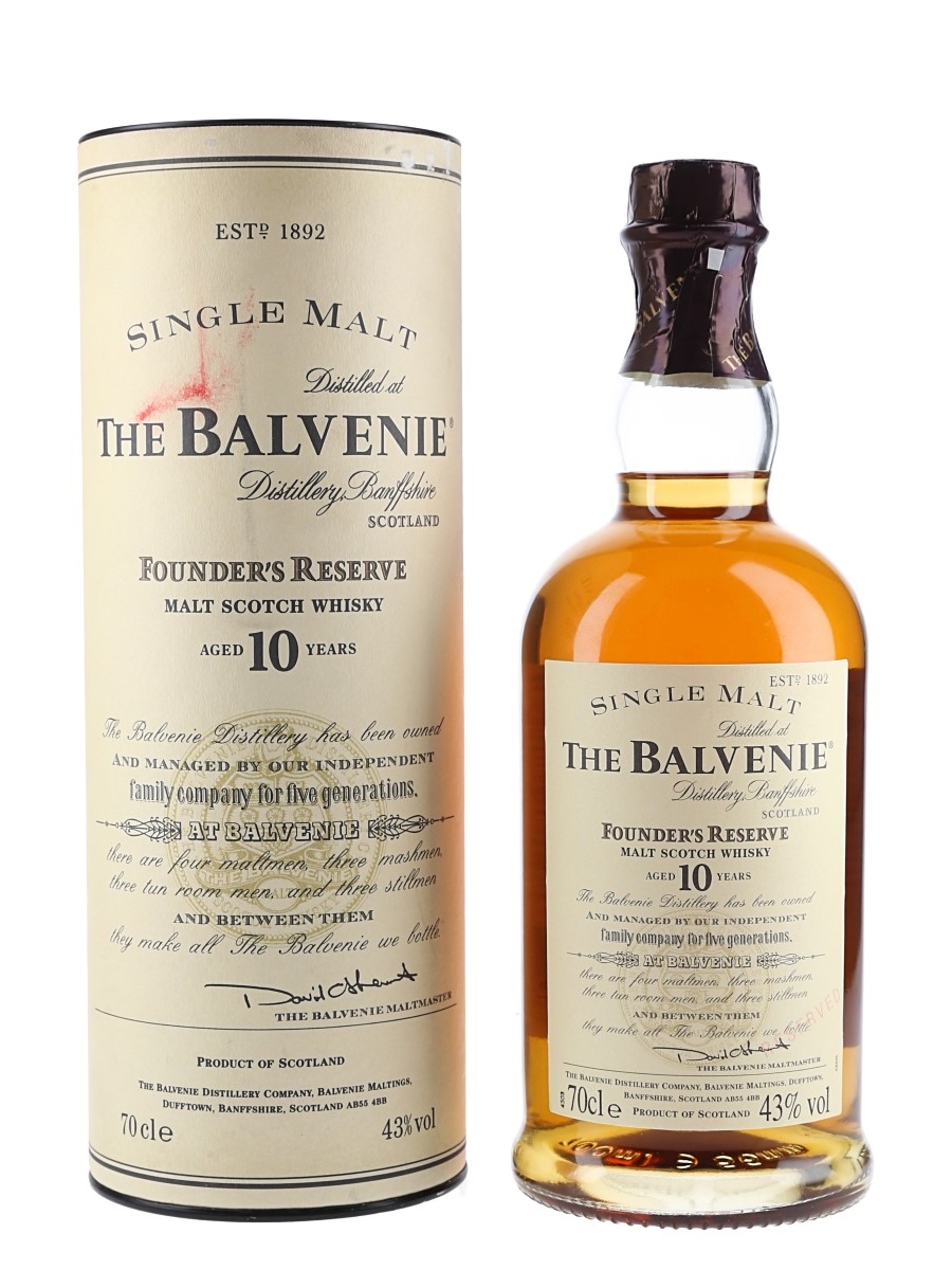 Balvenie 10 Year Old Founder's Reserve Bottled 1990s 70cl / 43%