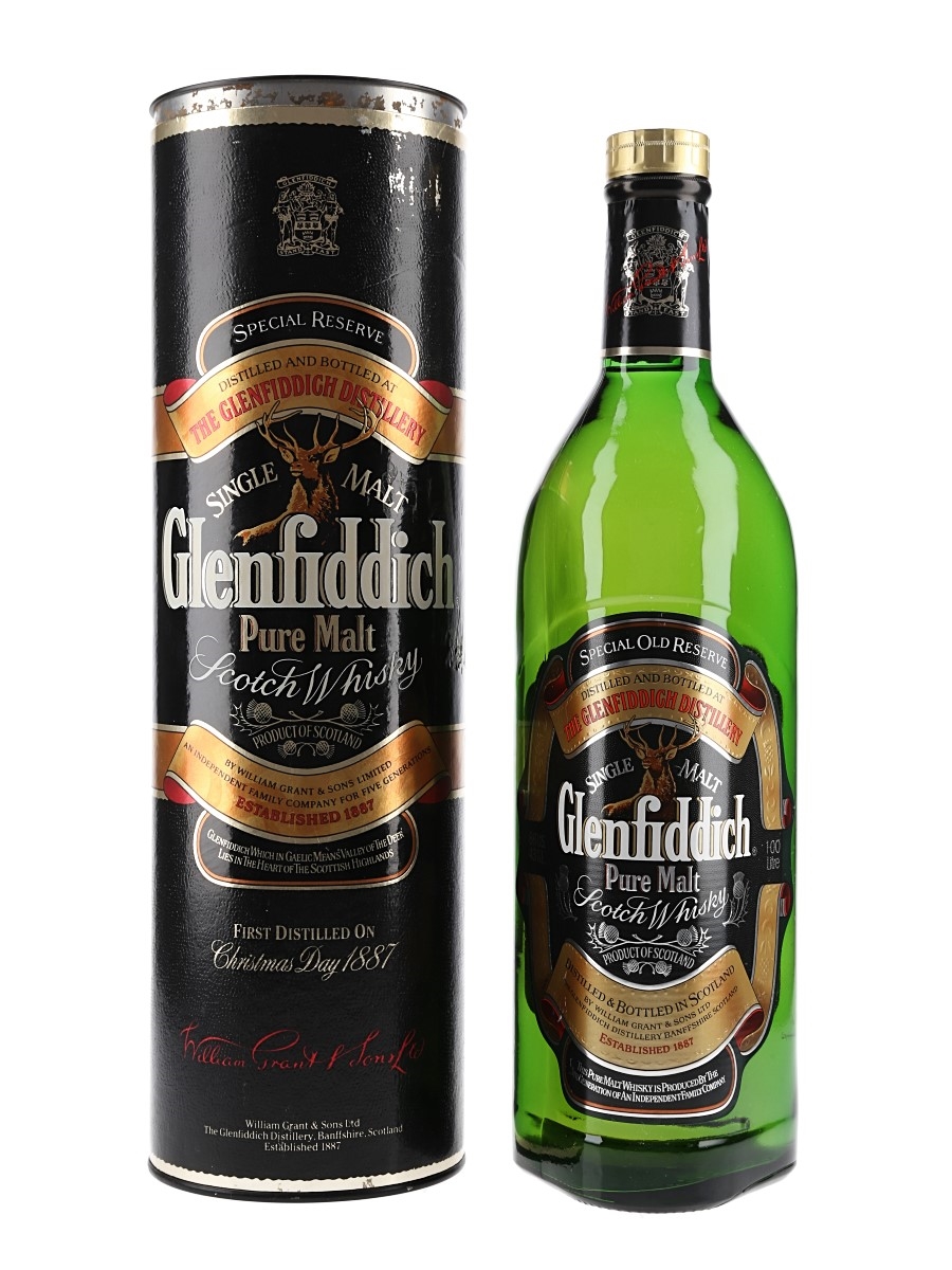 Glenfiddich Pure Malt Bottled 1980s-1990s 100cl / 43%