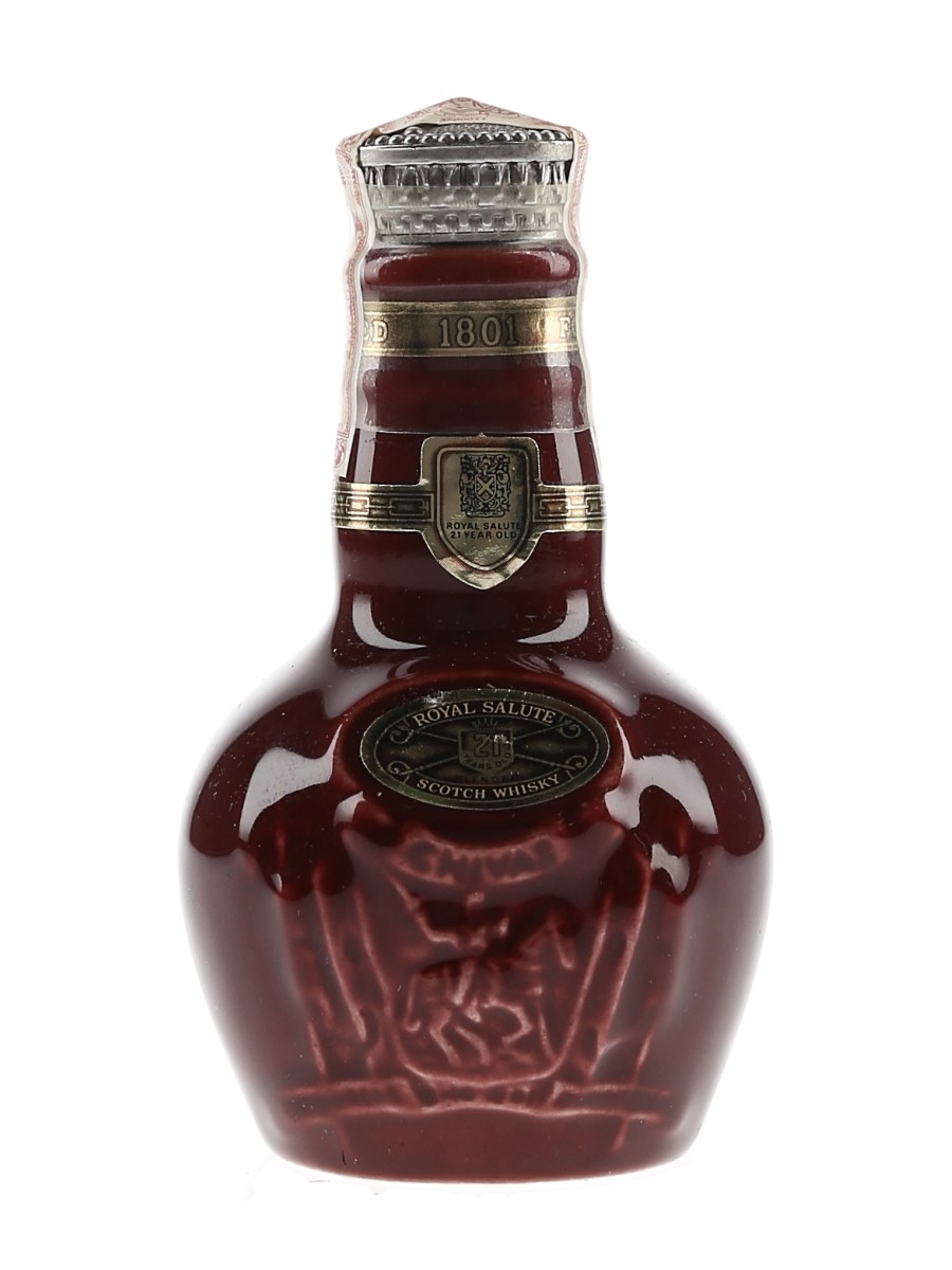 古酒】赤陶器  SALUTE SCOTCH WHISKY 21 yrs Royal Salute LXX 21 Year Old Blended Scotch Whisky, 70cl, 40