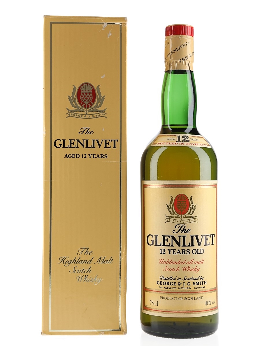 Glenlivet 12 Year Old Bottled 1980s 75cl / 40%