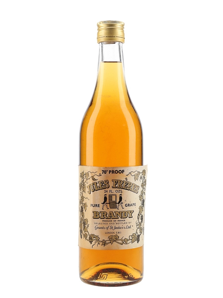 Jules Freres Pure Brandy 3 Star Bottled 1970s 68cl / 40%