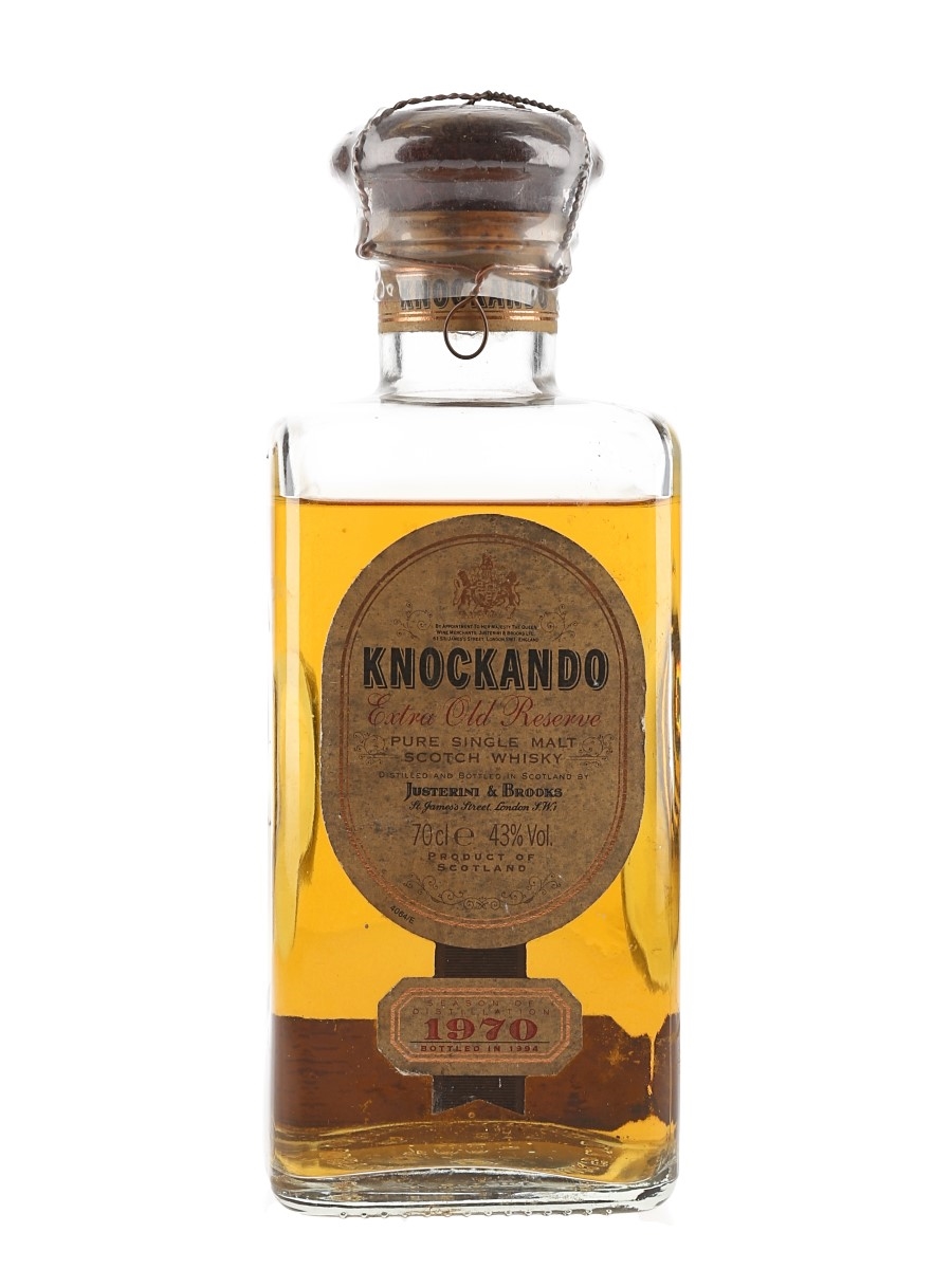 希少酒　KNOCKANDO Extra Old Reserve 1970 Knockando 1970 Extra Old Reserve - Lot 151014 - Buy/Sell Speyside