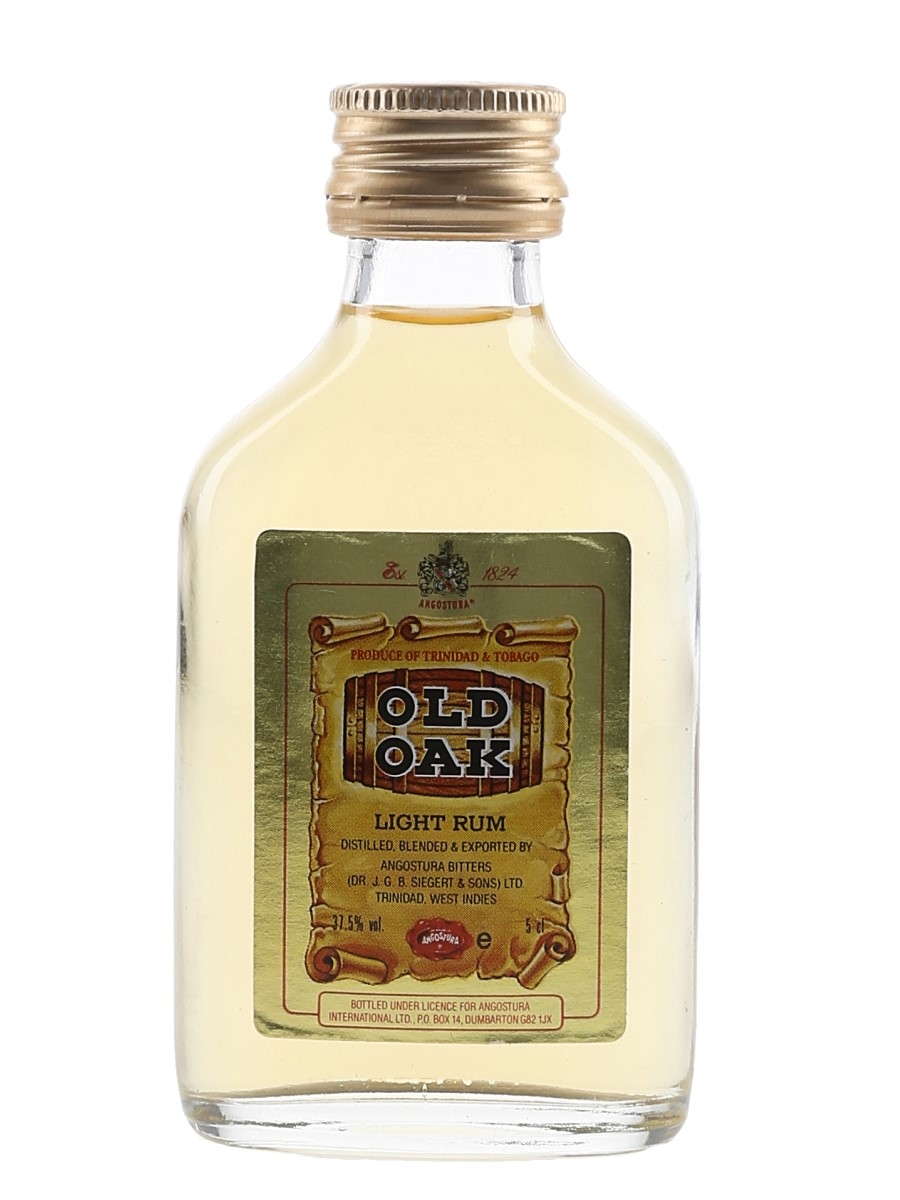 Old Oak Light Rum Bottled 1980s - Angostura Bitters 5cl / 37.5%