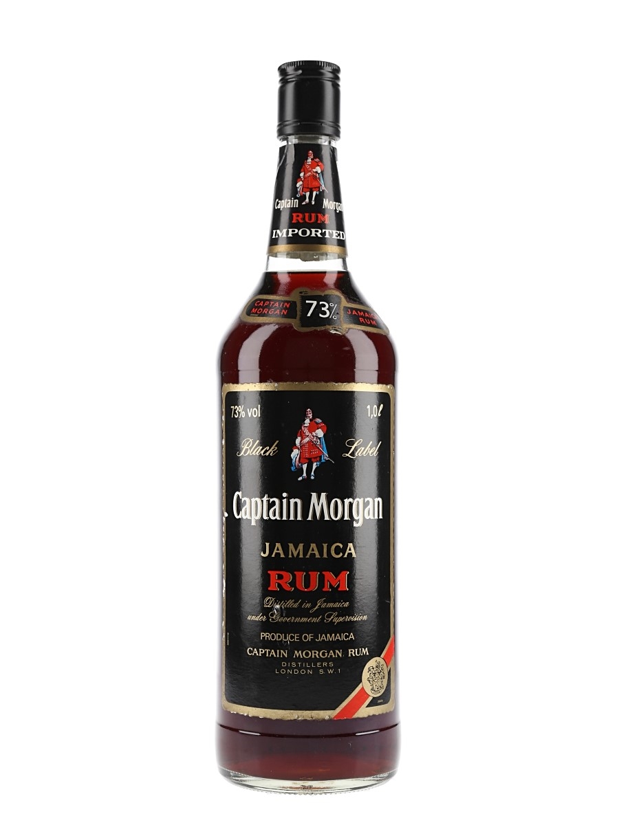 Captain Morgan Black Label Jamaica Rum Bottled 1980s 100cl / 73%