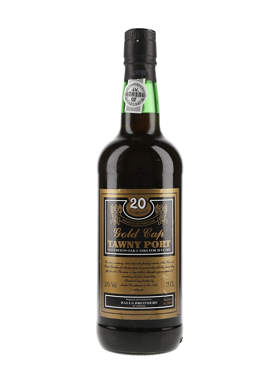 Balls Brothers Gold Cap 20 Year Old Tawny Bottled 1999 - Smith Woodhouse 75cl / 20%