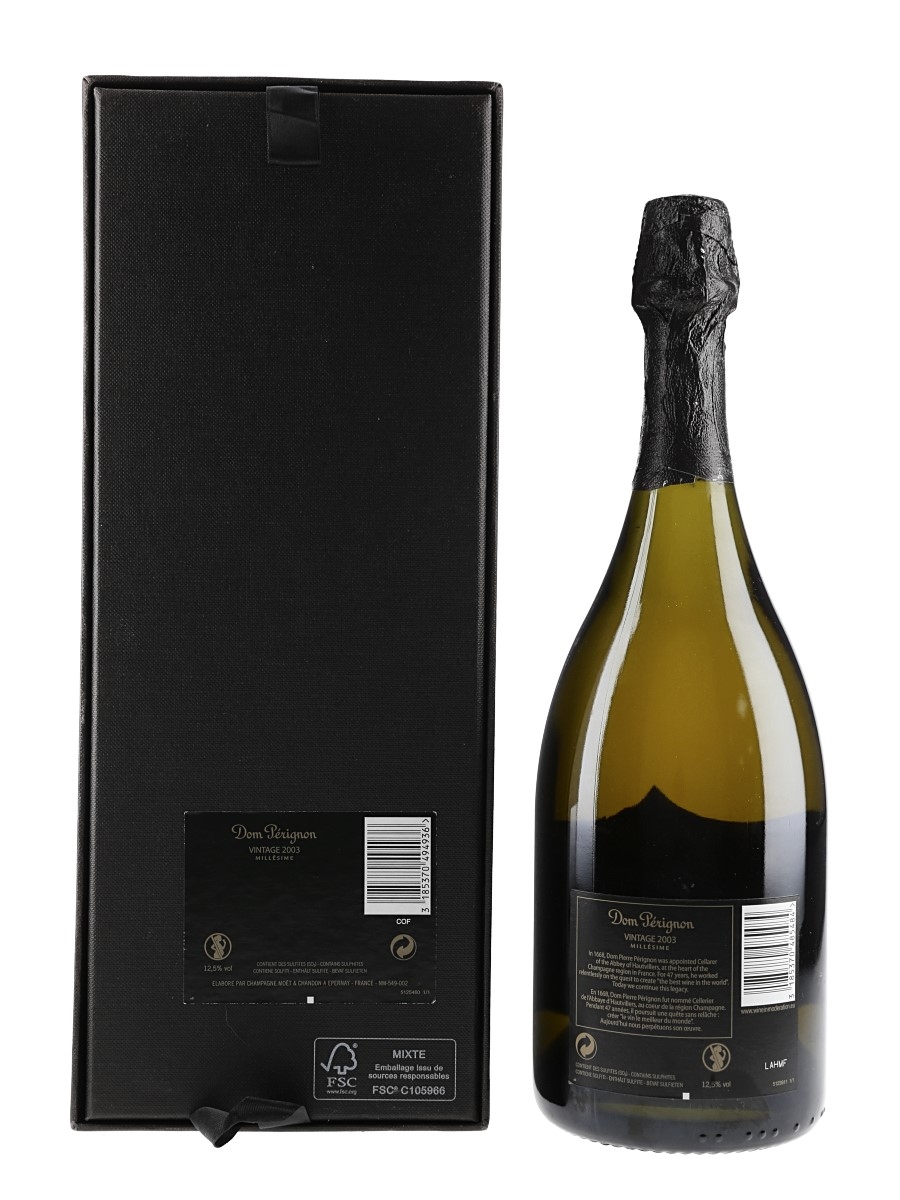 2003 Dom Perignon - Lot 151526 - Buy/Sell Champagne Online