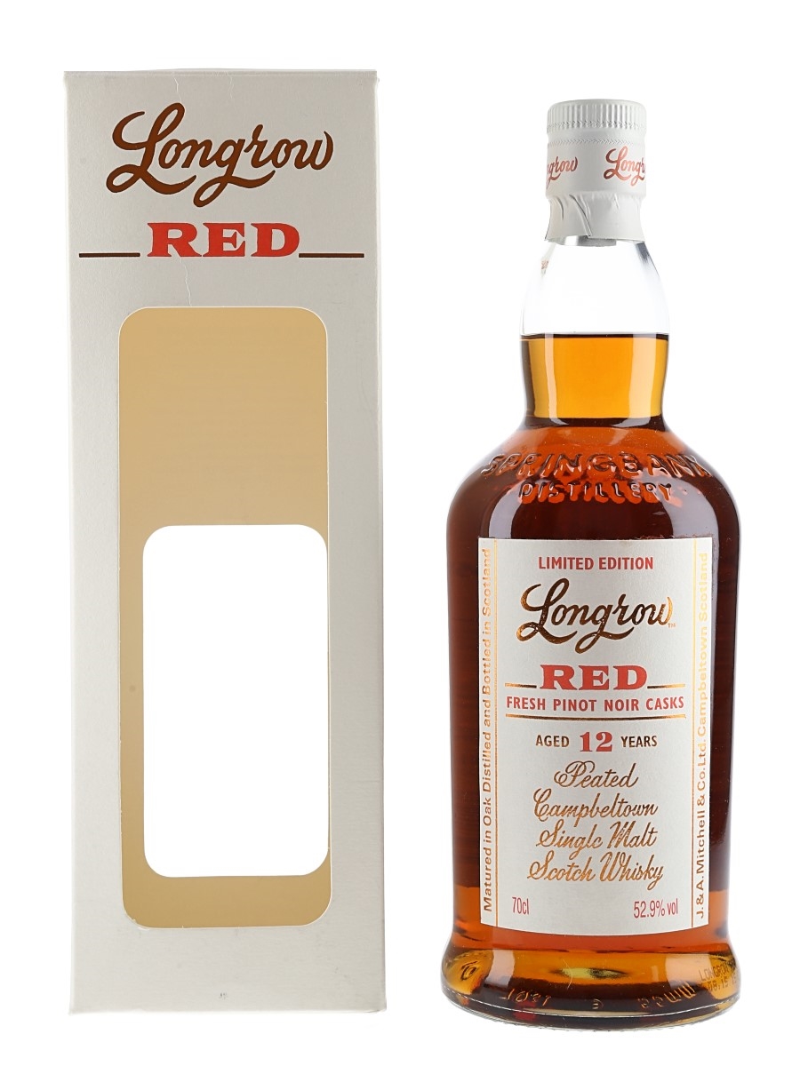 Longrow Red 12 Year Old Pinot Noir Bottled 2015 70cl / 52.9%