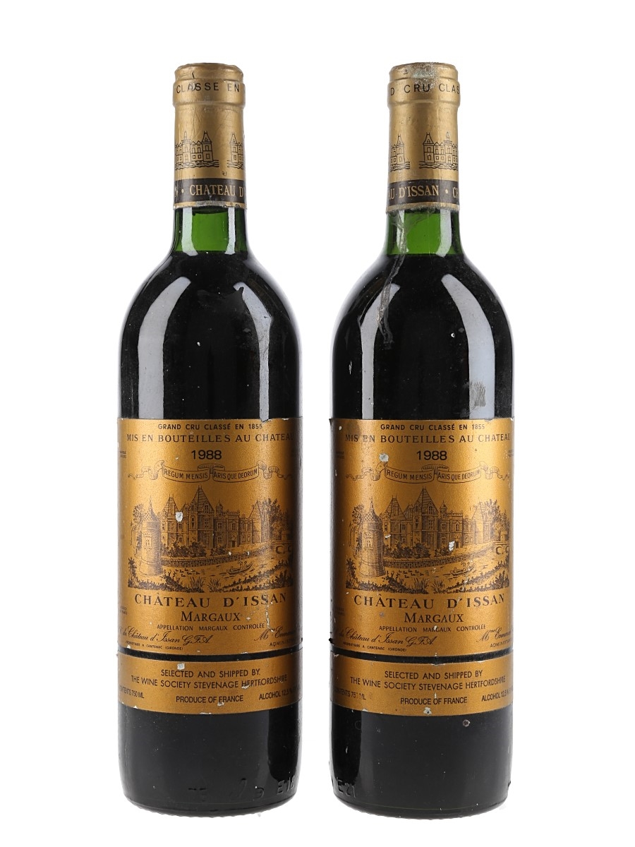 1988 Chateau D'Issan  2 x 75cl / 12.5%