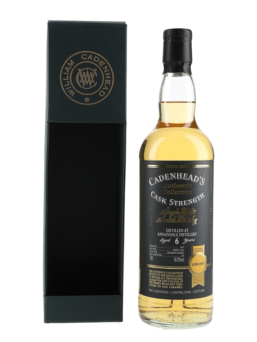 Annandale 2015 6 Year old Bottled 2021 - Cadenhead's 70cl / 56.8%