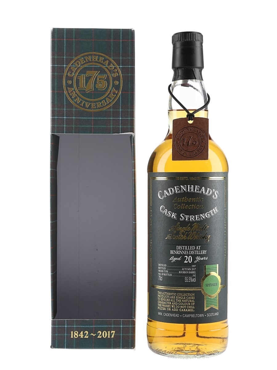 Benrinnes 1997 20 Year Old Bottled 2017 - Cadenhead's 175th Anniversary 70cl / 55.5%