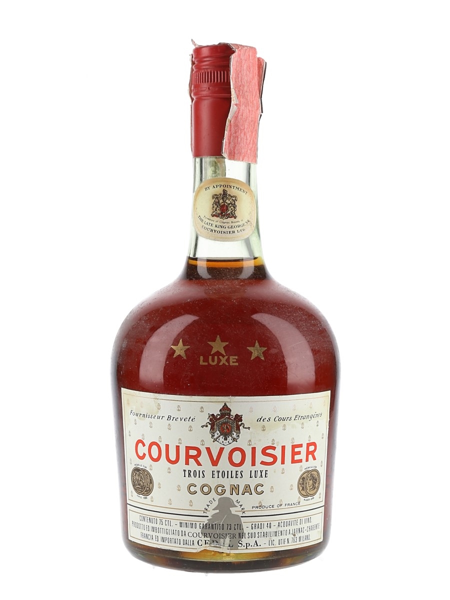 Courvoisier 3 Star Luxe Bottled 1980s - Cedal 75cl / 40%