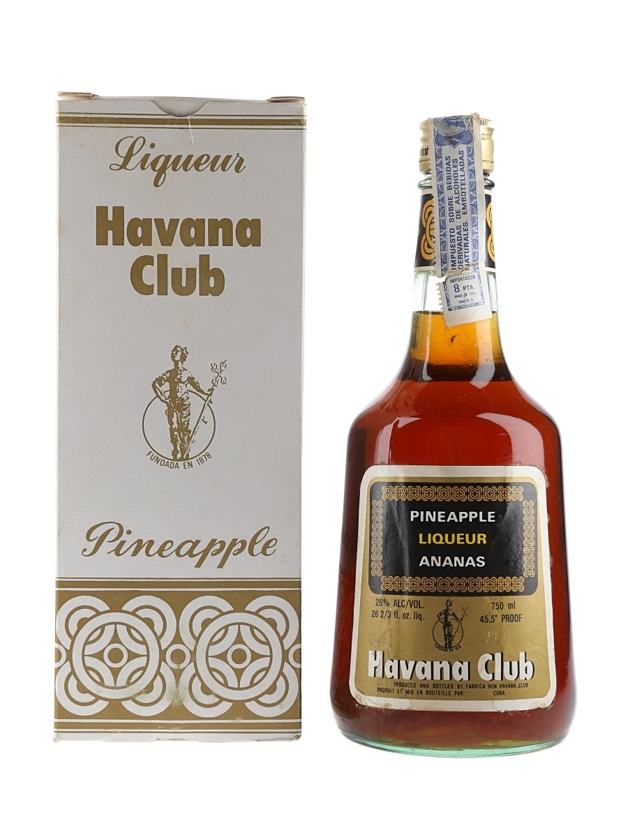 Havana Club Pineapple Liqueur Bottled 1970s 75cl / 26%