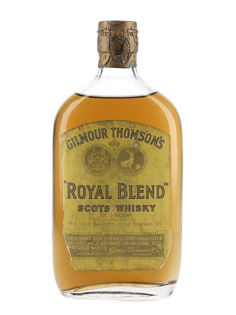 Gilmour Thomson's Royal Blend Scots Whisky Spring Cap Bottled 1930s-1940s 35cl / 40%