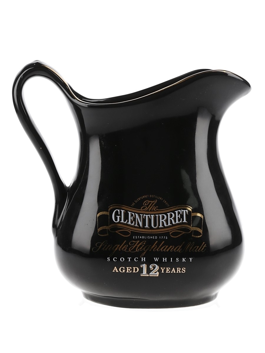 Glenturret 12 Year Old Ceramic Water Jug  14.5cm x 14.5cm x 7cm