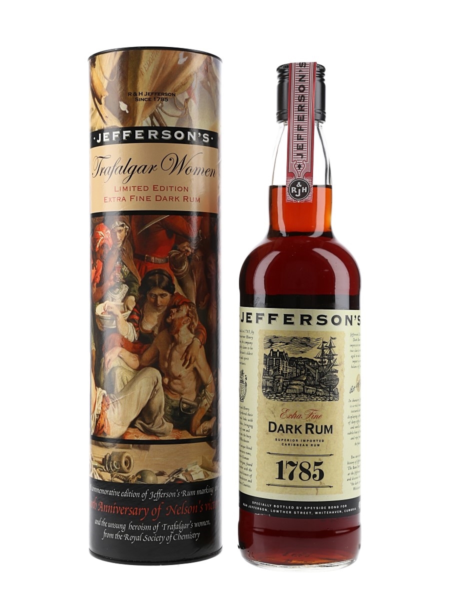 Jefferson's Extra Fine Dark Rum Trafalgar Women 70cl / 40%