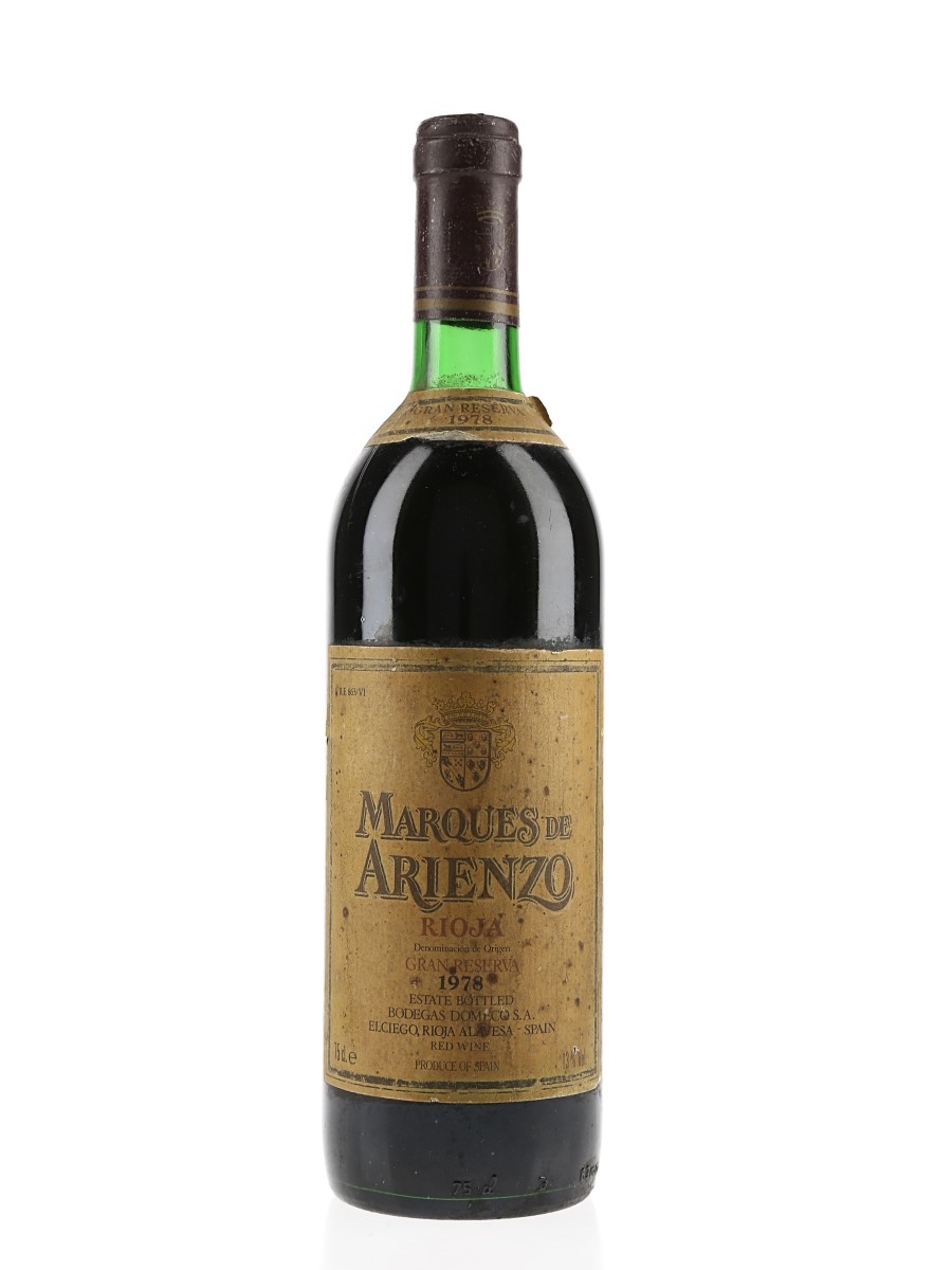 1978 Marques De Arienzo Gran Reserva Bodegas Domecq 75cl / 13%