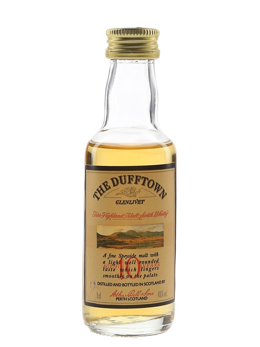 Dufftown Glenlivet 10 Year Old Bottled 1980s 5cl / 40%