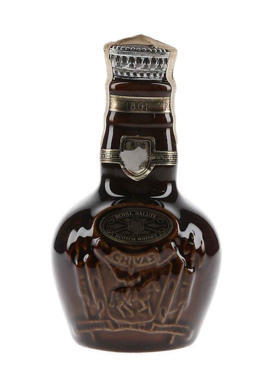 Royal Salute 21 Year Old Brown Wade Ceramic Decanter 5cl / 40%