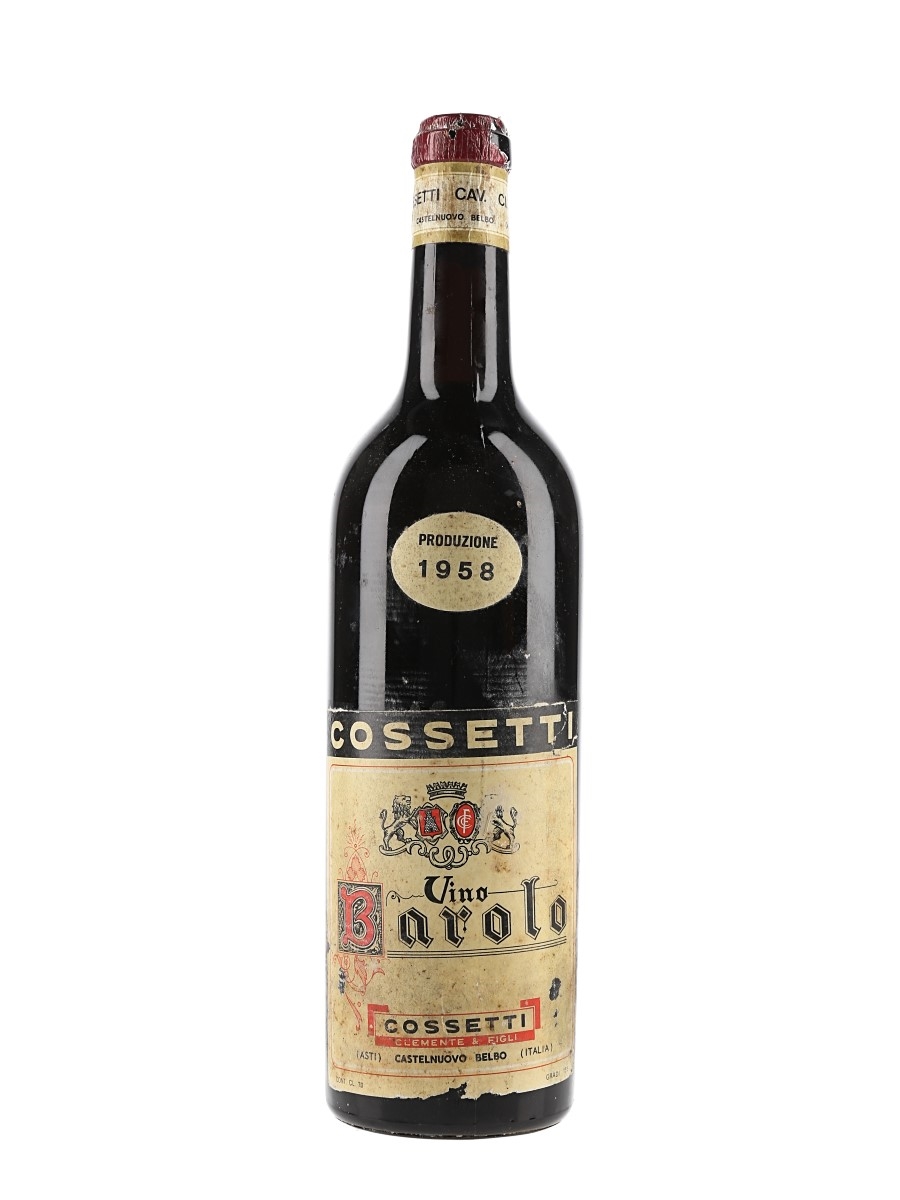 1958 Barolo Cossetti  70cl / 13.5%