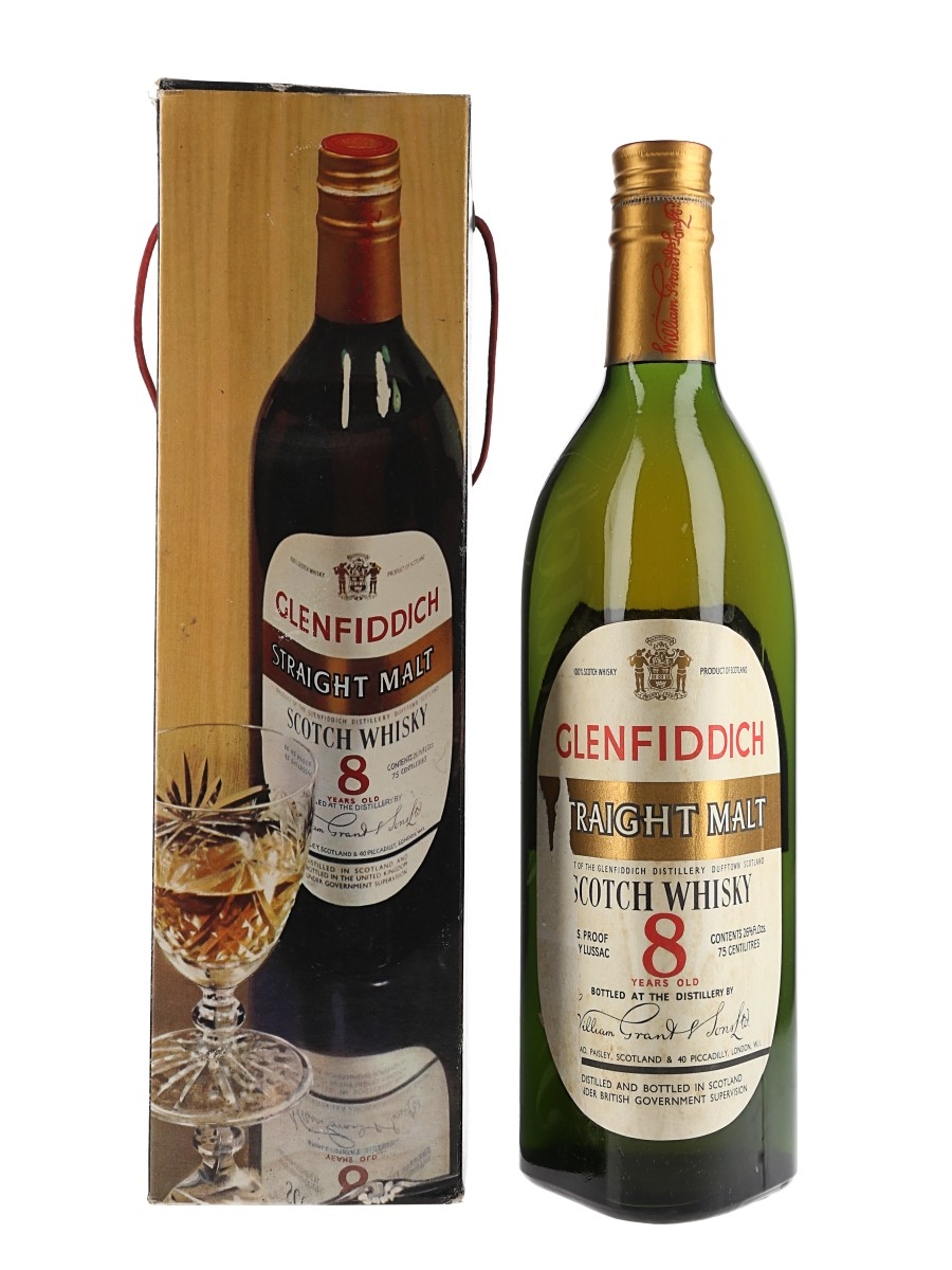 Glenfiddich 8 Year Old Straight Malt Bottled 1960s - Duty Free 75cl / 43%