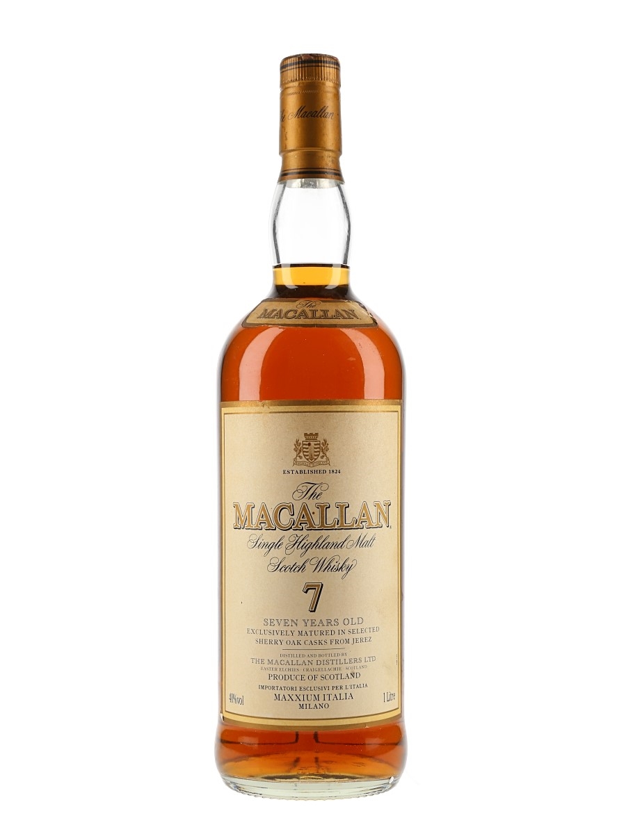 Macallan 7 Year Old Bottled 2000s - Maxxium Italia 100cl / 40%