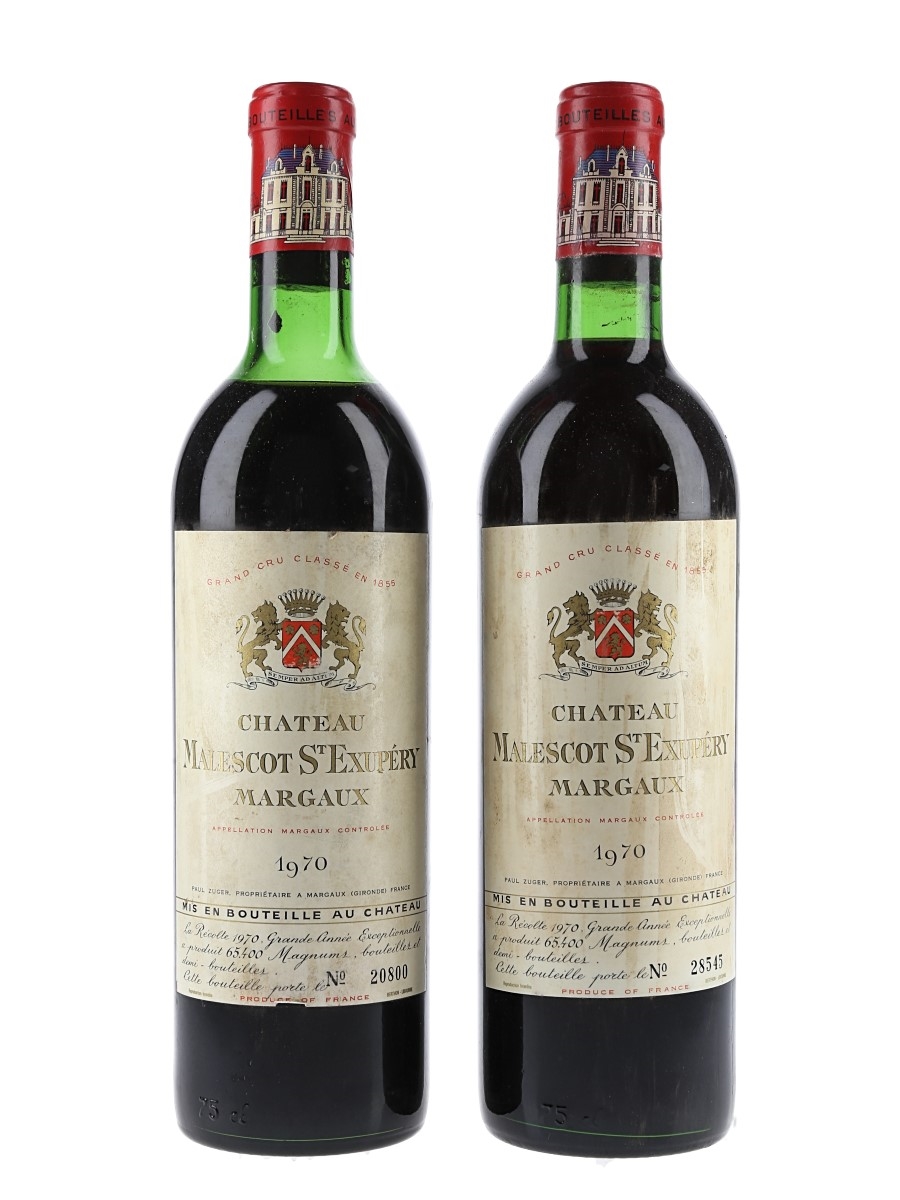 1970 Chateau Malescot St Exupery  2 x 75cl