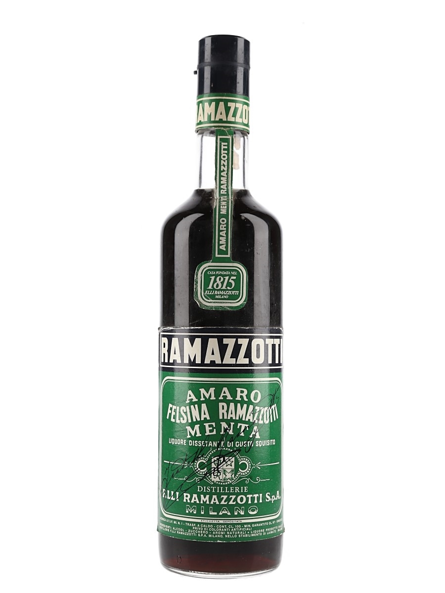 Ramazzotti Amaro Menta Bottled 1970s-1980s 100cl / 33%