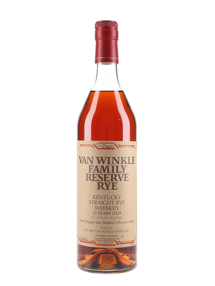 Van Winkle 13 Year Old Family Reserve Rye Bottled 2012 75cl / 47.8%