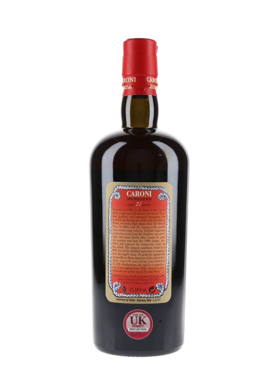 Caroni 1996 21 Year Old Extra Strong Trinidad Rum - Lot 153191 - Buy/Sell  Rum Online