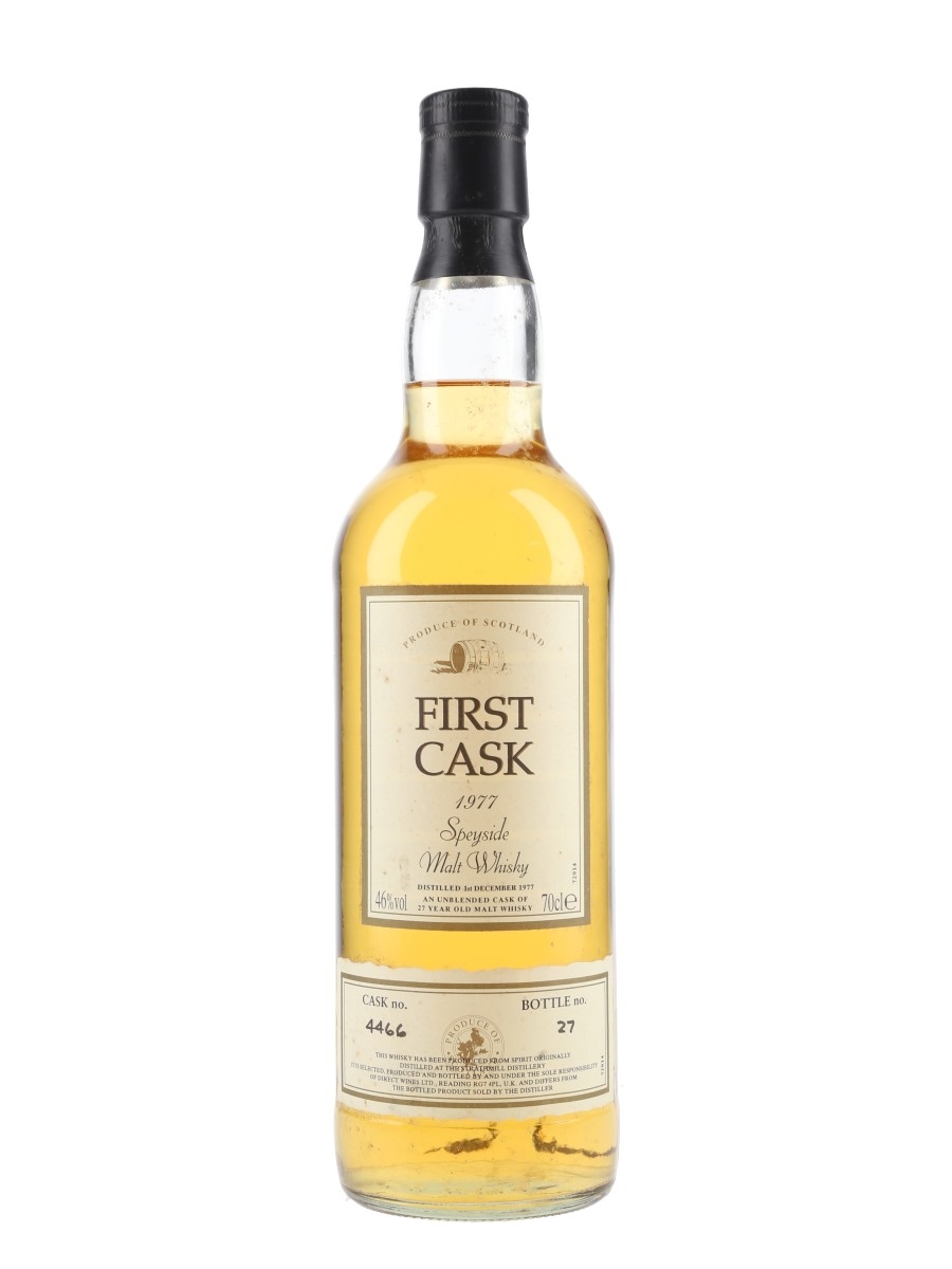 Strathmill 1977 27 Year Old Cask 4466 First Cask 70cl / 46%