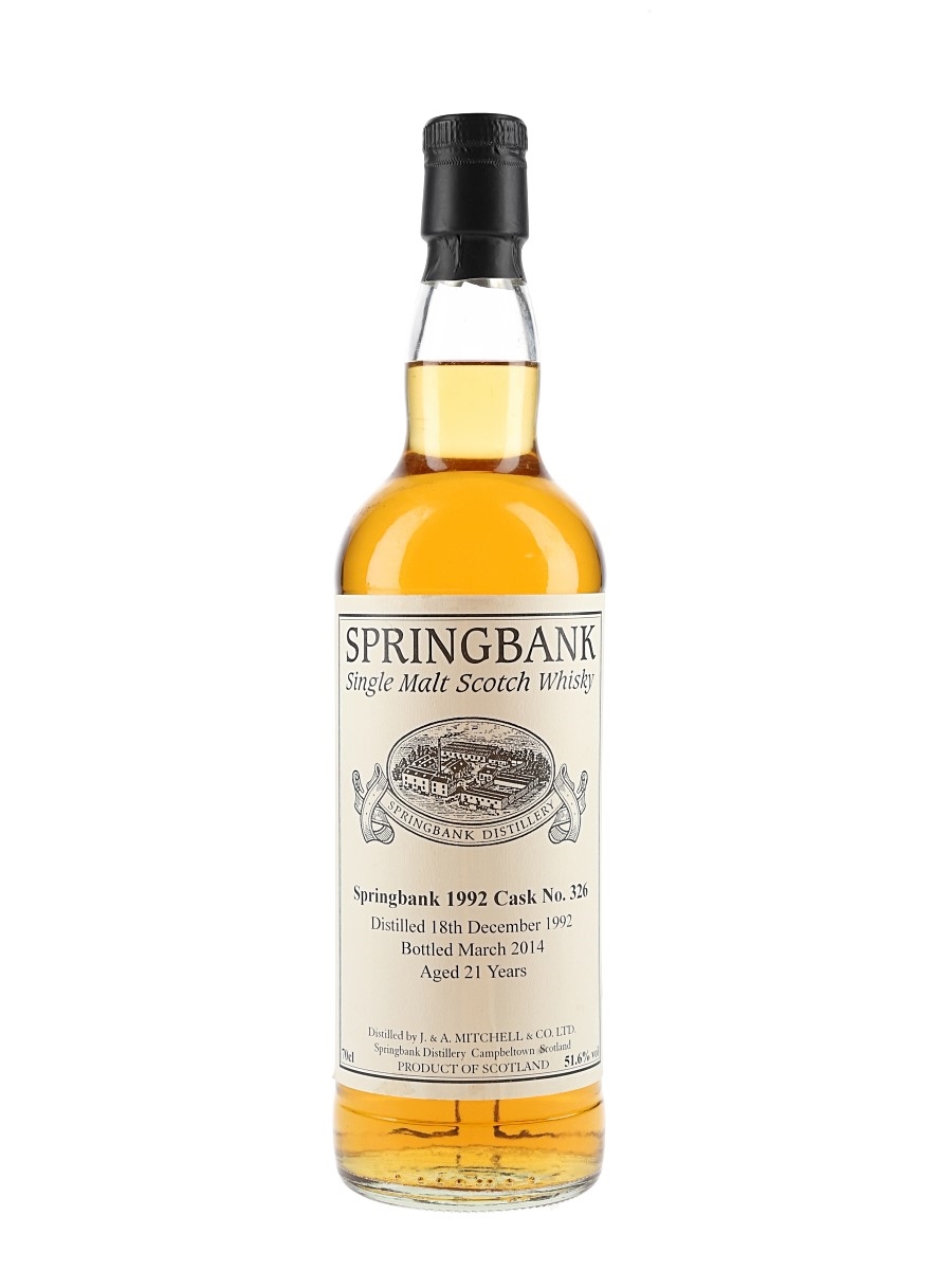 Springbank 1992 21 Year Old Private Single Cask 326 Bottled 2014 70cl / 51.6%