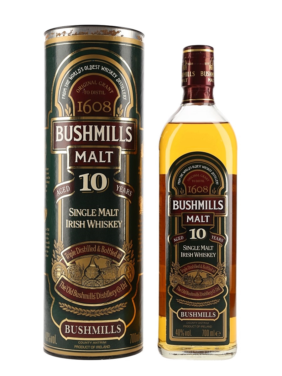 Bushmills 10 Year Old Bottled 1990s 70cl / 40%