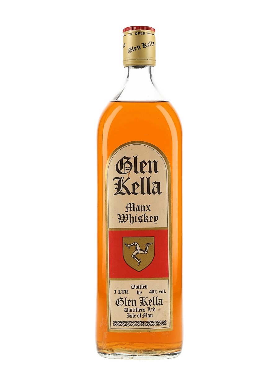 Glen Kella Manx Whiskey Bottled 1980s - Isle of Man 100cl / 40%