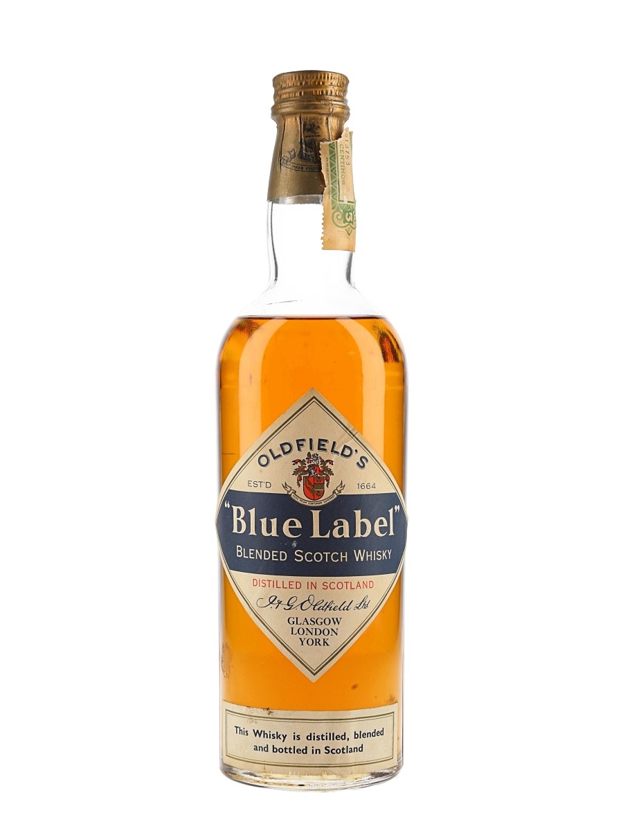 Oldfield's Blue Label Bottled 1960s 75cl