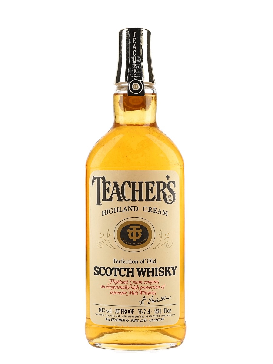 Teacher's Highland Cream Bottled 1980s 75.7cl / 40%