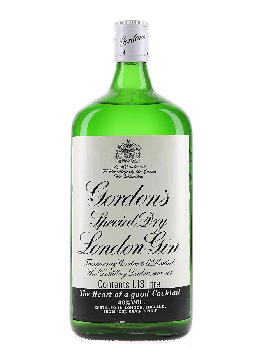 Gordon's Special Dry London Gin Bottled 1980s - Large Format 113cl / 40%