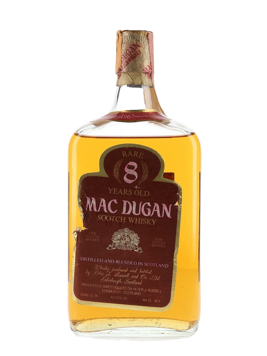 Mac Dugan 1967 8 Year Old Bottled 1970s - Cora 75cl / 43%