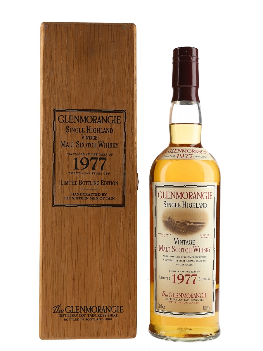Glenmorangie Vintage 1977 21 Year Old Bottled 1998 70cl / 43%