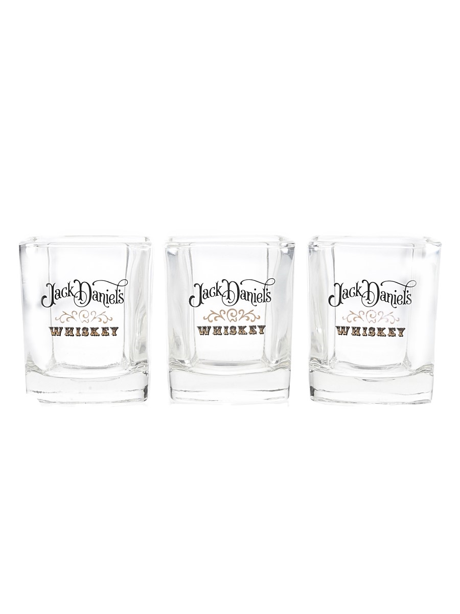 Jack Daniel's Shot Glasses  3 x 8.5cm Tall