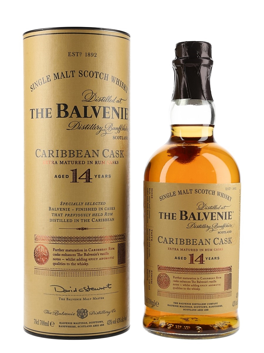 Balvenie 14 Year Old Caribbean Cask  70cl / 43%
