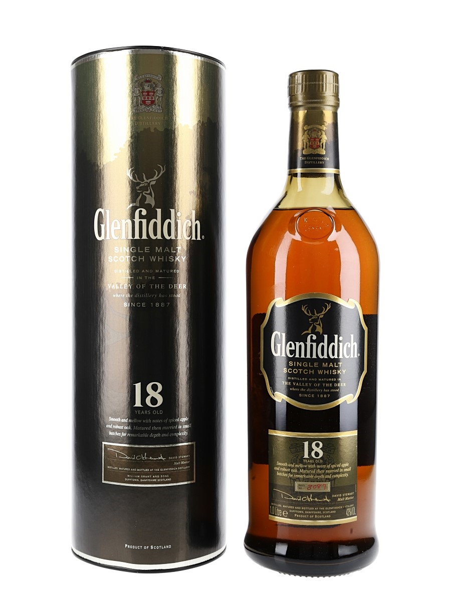 Glenfiddich 18 Year Old Batch Number 3087 100cl / 43%