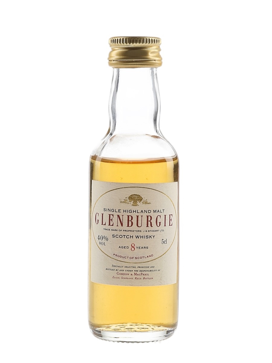 Glenburgie 8 Year Old Bottled 1990s - Gordon & MacPhail 5cl / 40%