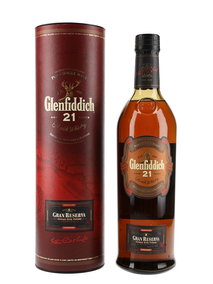 Glenfiddich 21 Year Old Gran Reserva Cuban Rum Finish 75cl / 43%