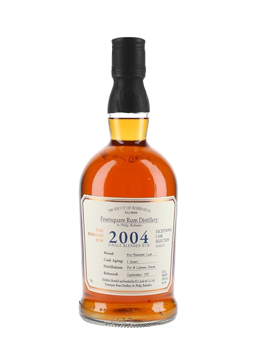 Foursquare 2004 11 Year Old Full Proof Bottled 2015 - Exceptional Cask Selection Mark III 70cl / 59%