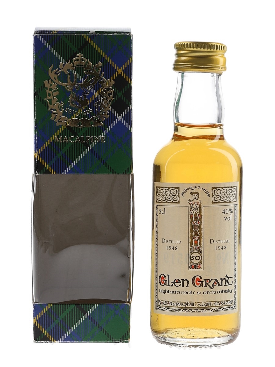 Glen Grant 1948 50 Year Old Bottled 1998 - Gordon & MacPhail 5cl / 40%