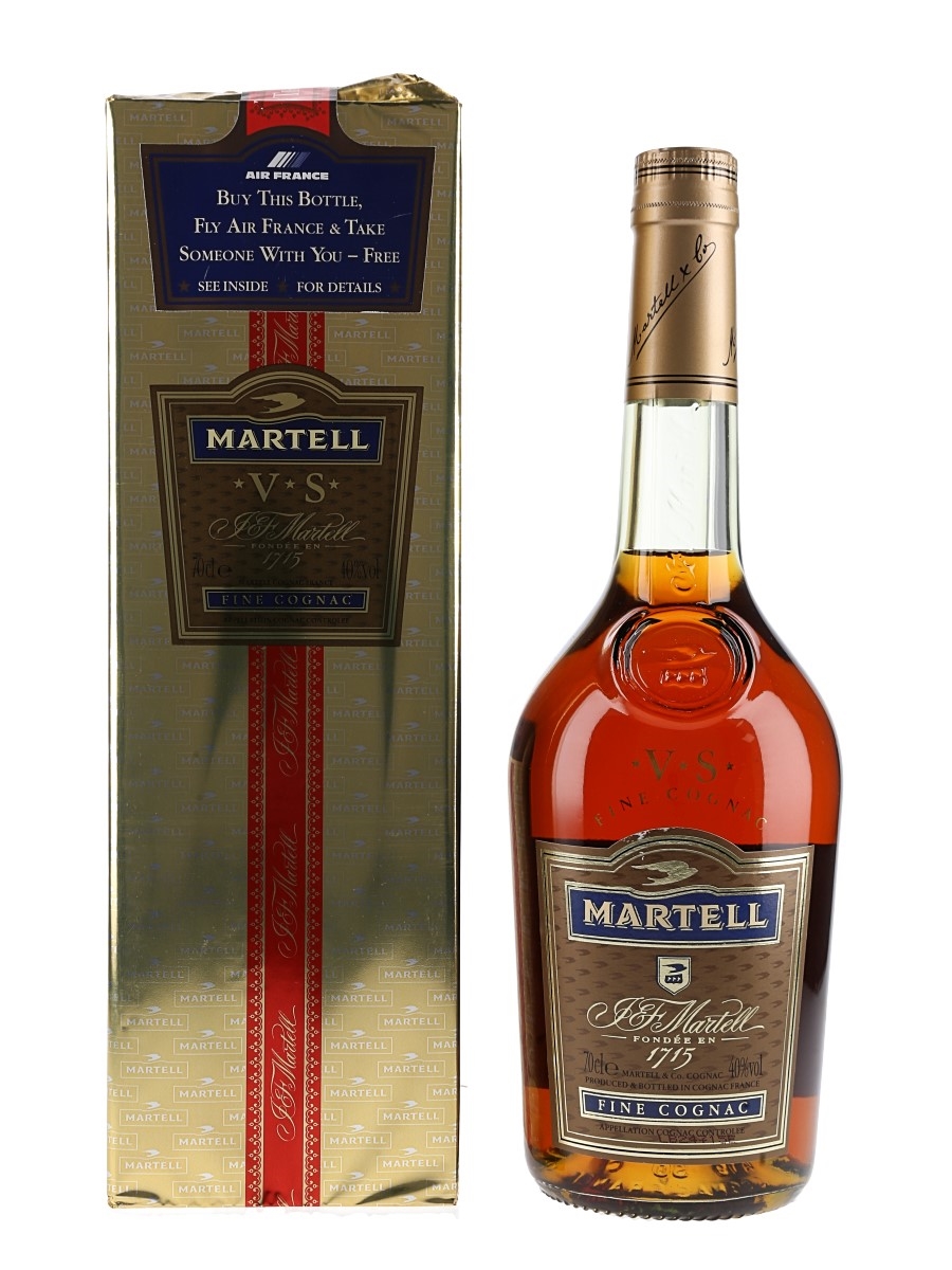 Martell 3 Star VS Bottled 1990s - Air France 70cl / 40%