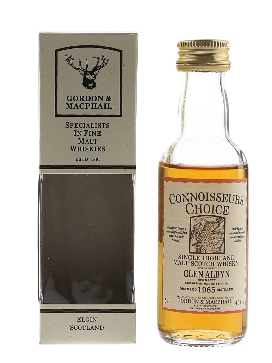 Glen Albyn 1965 Connoisseurs Choice Bottled 1980s - Gordon & MacPhail 5cl / 40%