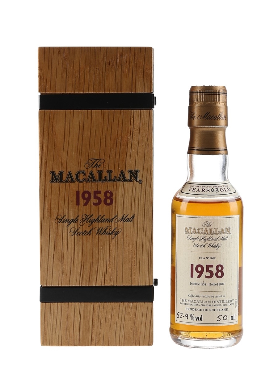 Macallan 1958 43 Year Old Fine & Rare Bottled 2002 5cl / 52.9%
